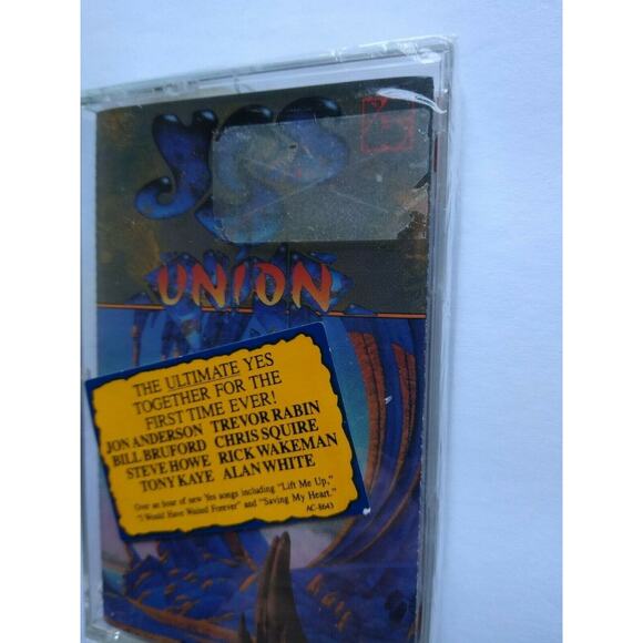Yes Union Cassette Tape 1991 Progressive Art Rock Album Hype Sticker SEALED - Picture 4 of 5